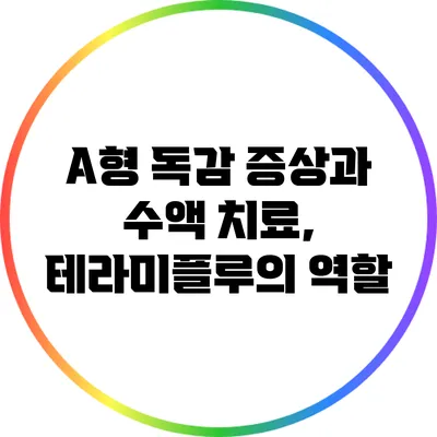 A형 독감 증상과 수액 치료, 테라미플루의 역할