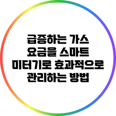 급증하는 가스 요금을 스마트 미터기로 효과적으로 관리하는 방법