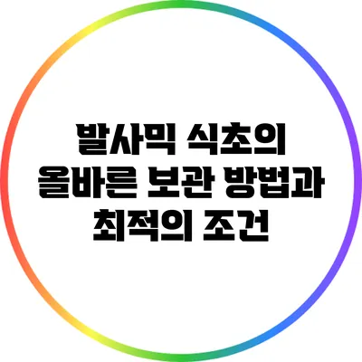 발사믹 식초의 올바른 보관 방법과 최적의 조건