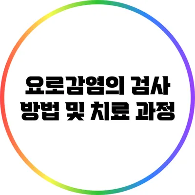 요로감염의 검사 방법 및 치료 과정